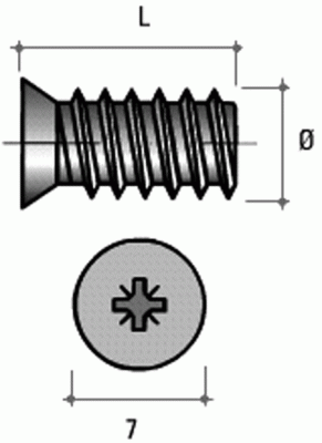 FIRMAX Евровинт 6,3*10,5, крест PZD2, сталь, оцинкован.