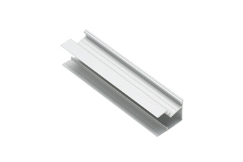 GTV: Алюминиевый профиль GLAX MINI торцевой, односторонний, цвет серебро, для ДСП 18мм (цена за 3 метра) PA-GLAXMNBJW3M-AL