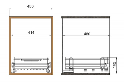 setka vikatnaya s dovodchikom blumotion v bazu 450 n170 s krepleniem k fasadu 4597 cctbm260pfc сетка выдвижная с доводчиком blumotion в базу 600 н 170 с креплением к фасаду