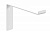 Менсолодержатель «Лофт-1», отделка белый бархат (матовый)