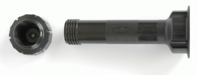 Цокольная ножка, H=100 мм, пластик, черный