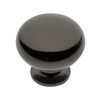 Ручка-кнопка BERGAMO, черный хром GTV GS-BERGA-1-12