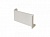 Накладка декоративная для навеса шкафа 806000100SX, белая, левая