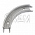 Радиус накладной, серебро/металлик: 655