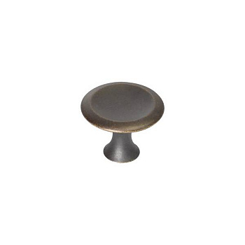 Ручка-кнопка, отделка бронза античная темная