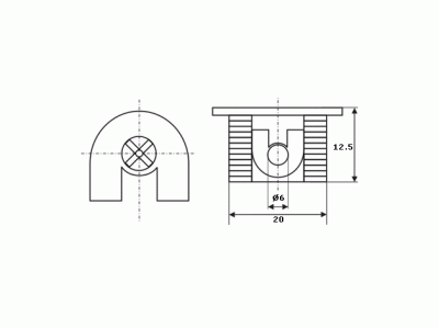 Стяжка-полкодерж. д/плиты 16мм, +дюбель L=11мм FIRMAX, белая
