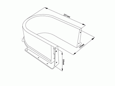 Приспособление для ящика FIRMAX под мойку П-образное, серое