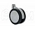 Опора двухколесная усиленная, D75 мм, без стопора, хром: CST79 CHROME
